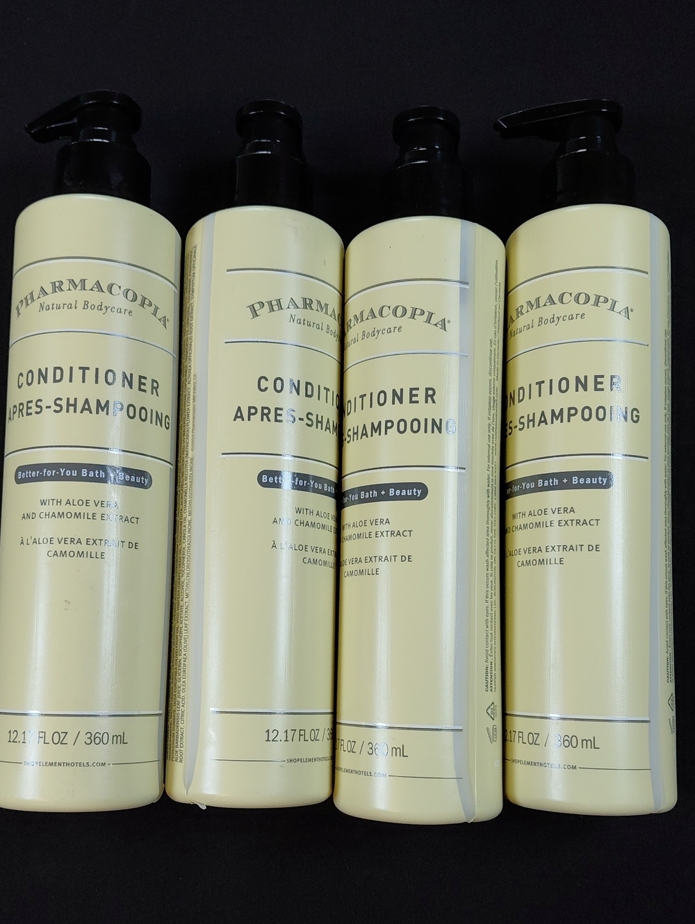 4X Pharmacopia Natural Bodycare Conditioner Apres Shampoo 12.17 Aloe Camomille